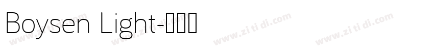 Boysen Light字体转换